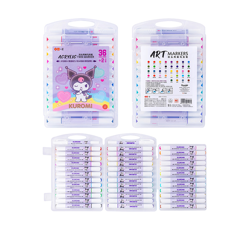 YZ5153 Kuromi Double-Head Acrylic Marker