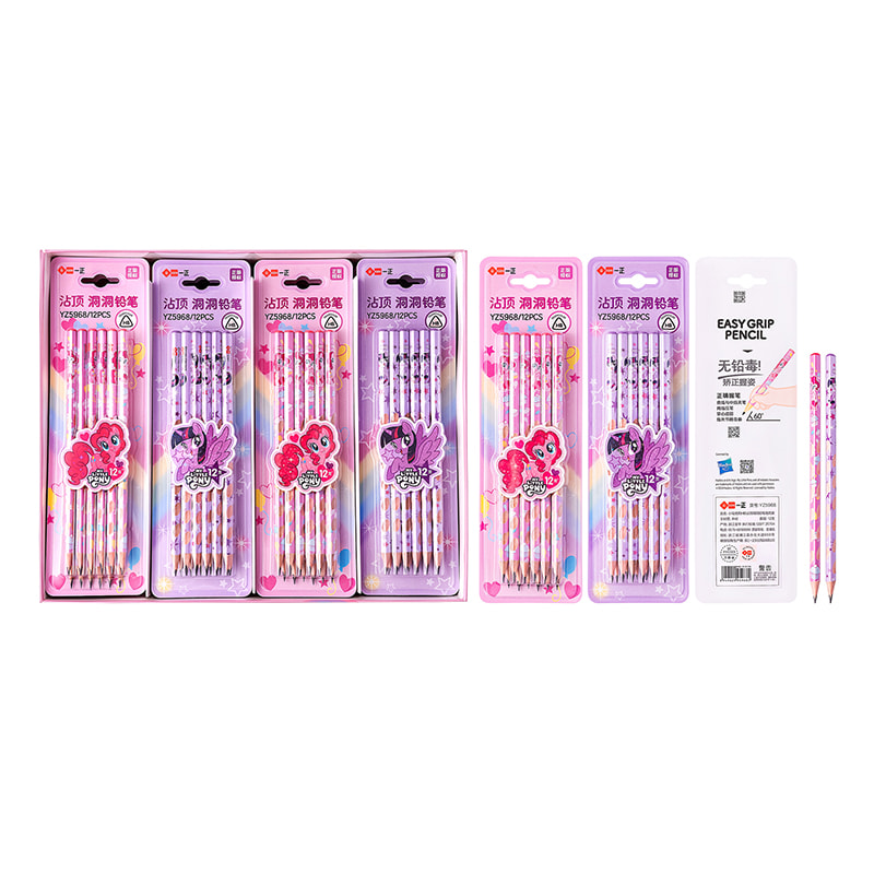 YZ5968 My Little Pony HB Stick-Top Hole Pencil (Blister Pack)