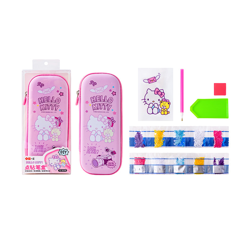 YZ8598 HELLO KITTY Diamond Pencil Case