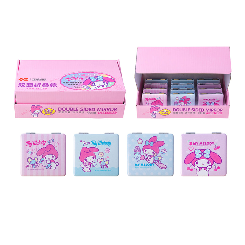 YZ8756 My Melody Double-Sided Folding Mirror (Square)