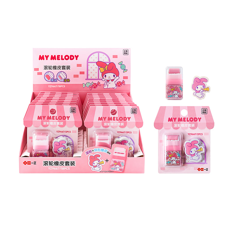 YZ9667 My Melody Roller Eraser Set