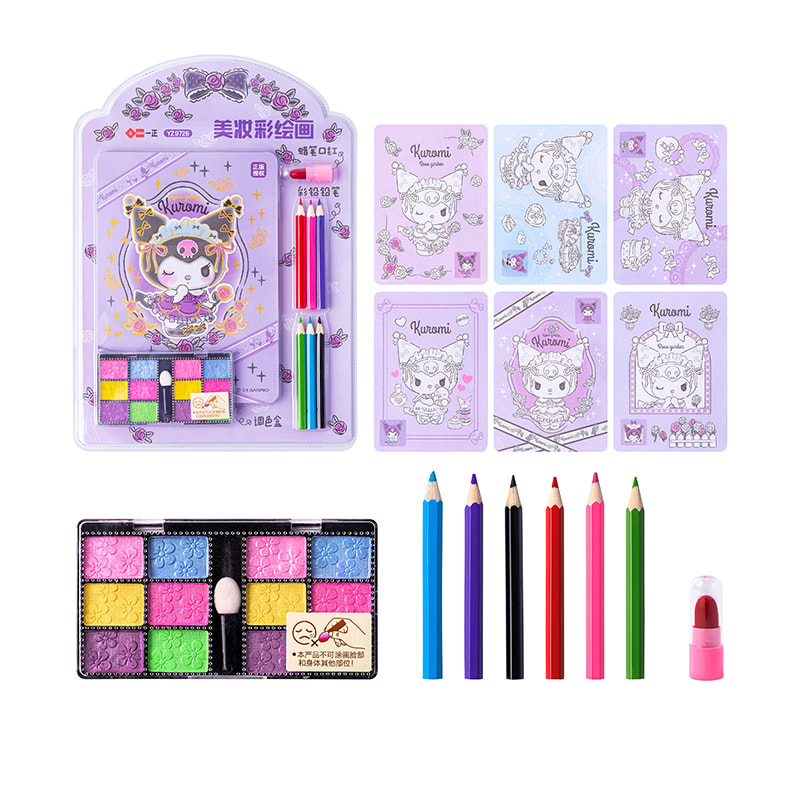 YZ9726 Kuromi Makeup Color Painting Set