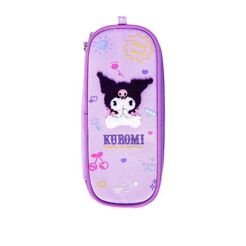 YZ9879 Kuromi Towel Embroidered Pencil Case