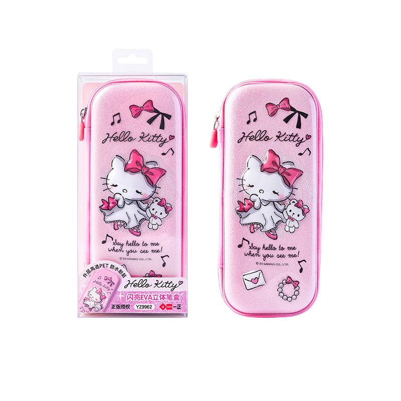 YZ9962 HELLO KITTY Shiny EVA 3D Pencil Case