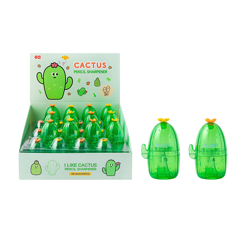 IG1663 Cactus Pencil Sharpener