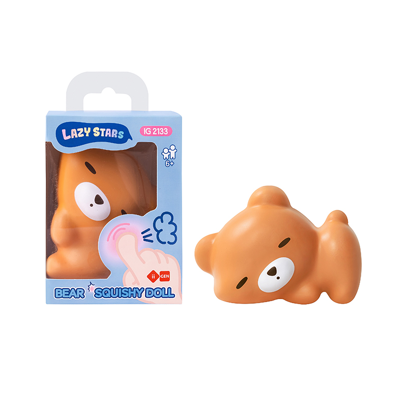 IG2133 PU Foam Stress Relief Brown Bear Figure