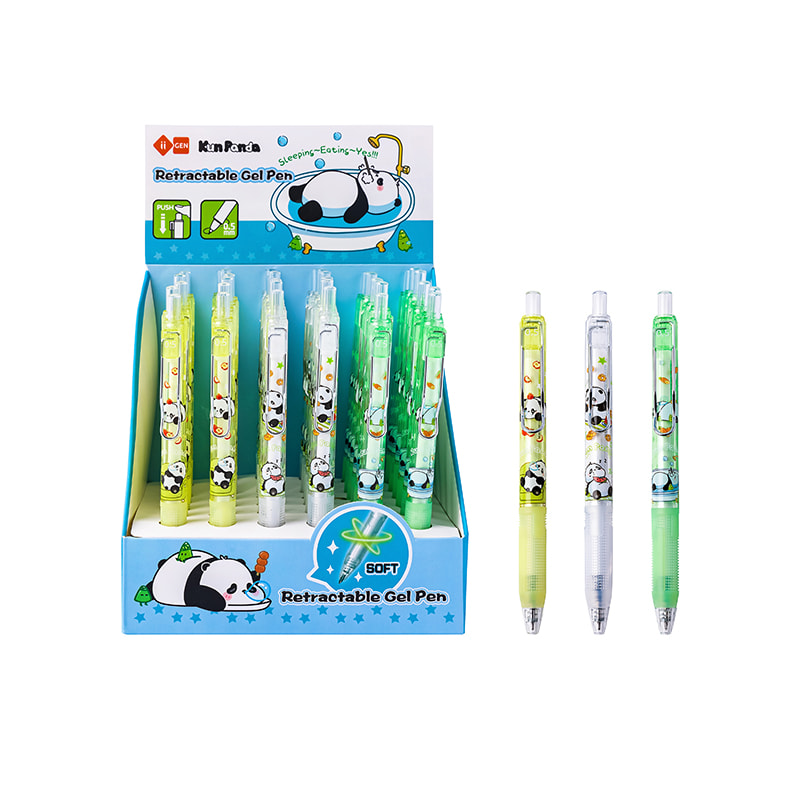 IG2908 Kun Panda Magic Dot Gel Pen (Black)