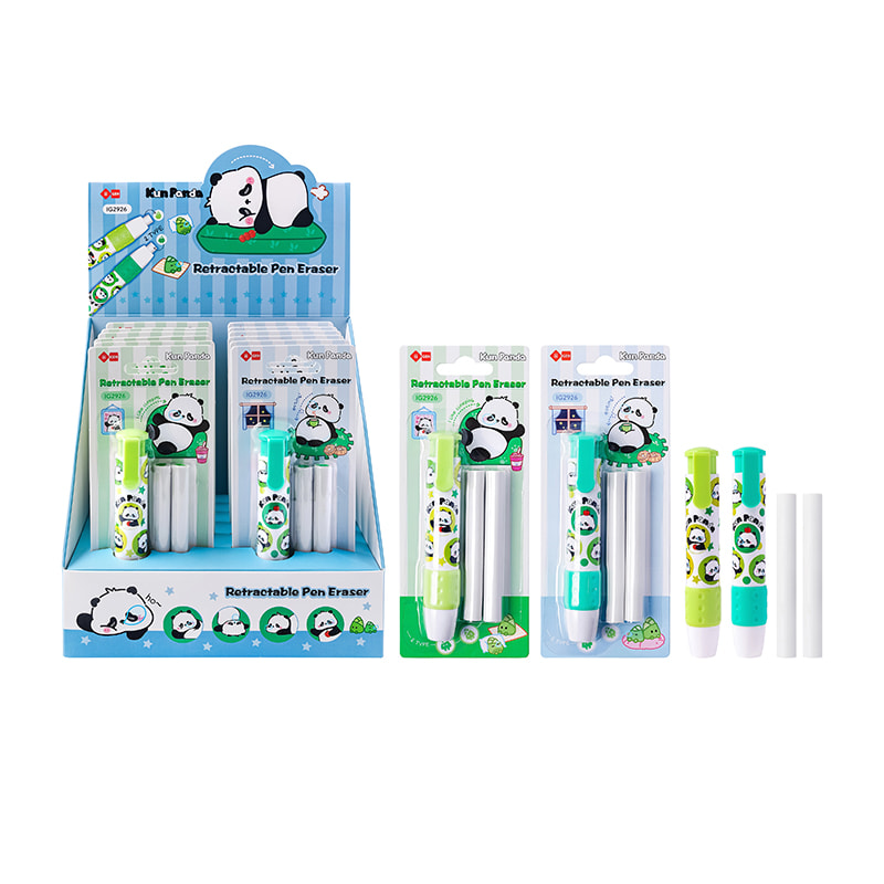 IG2926 Kun Panda Push-to-Go Eraser Set