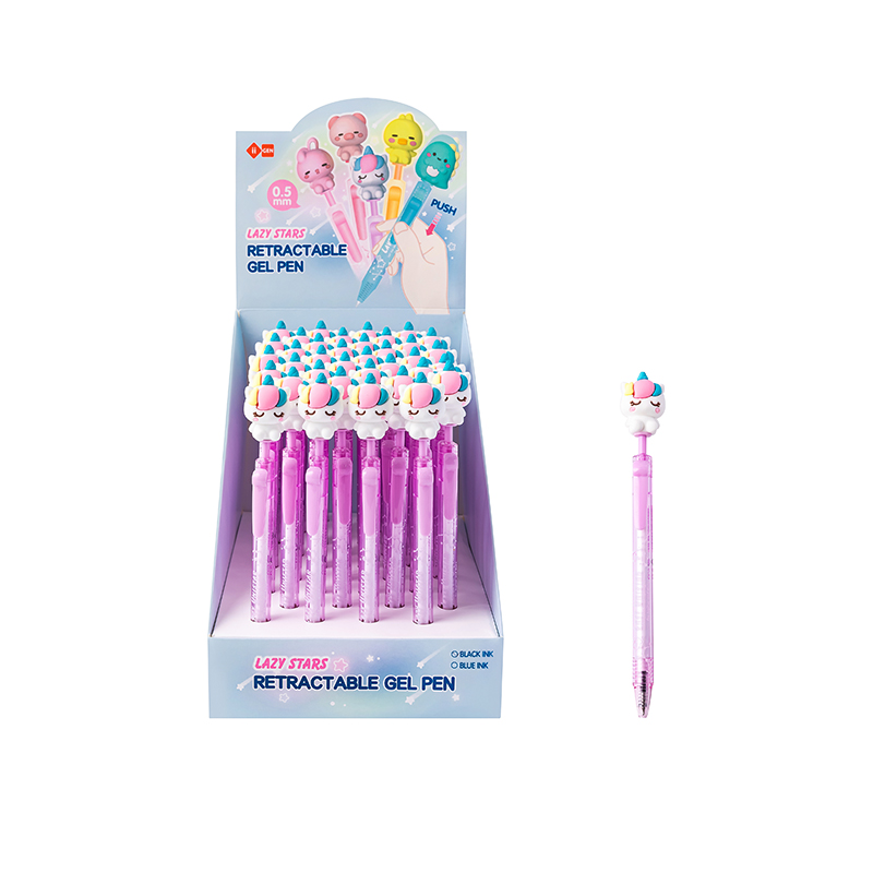 IG5013 Unicorn Side-Click Gel Pen (Black)