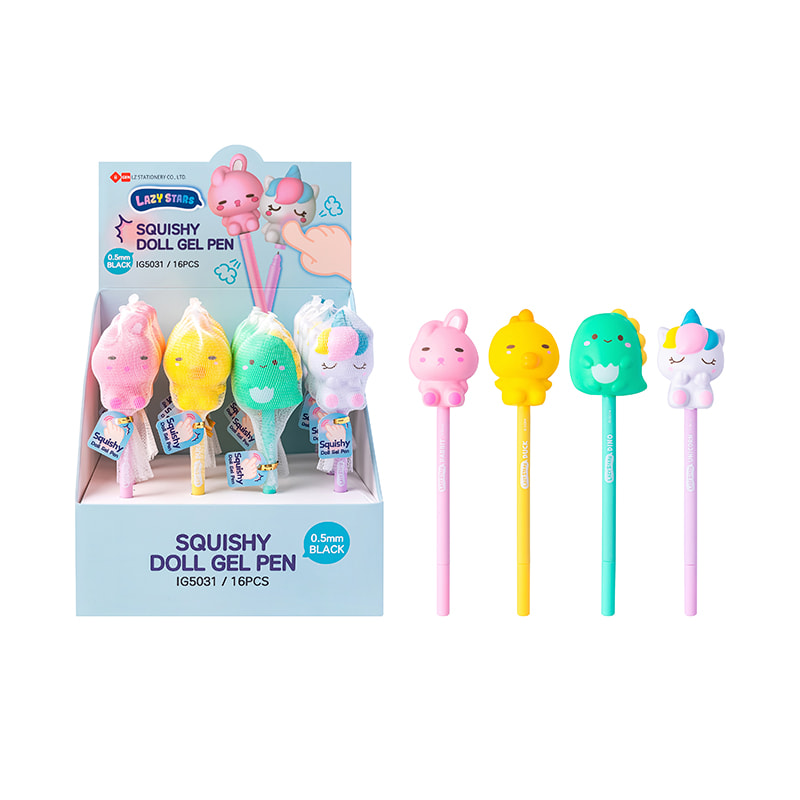 IG5031 Animal Stress Relief Doll Gel Pen