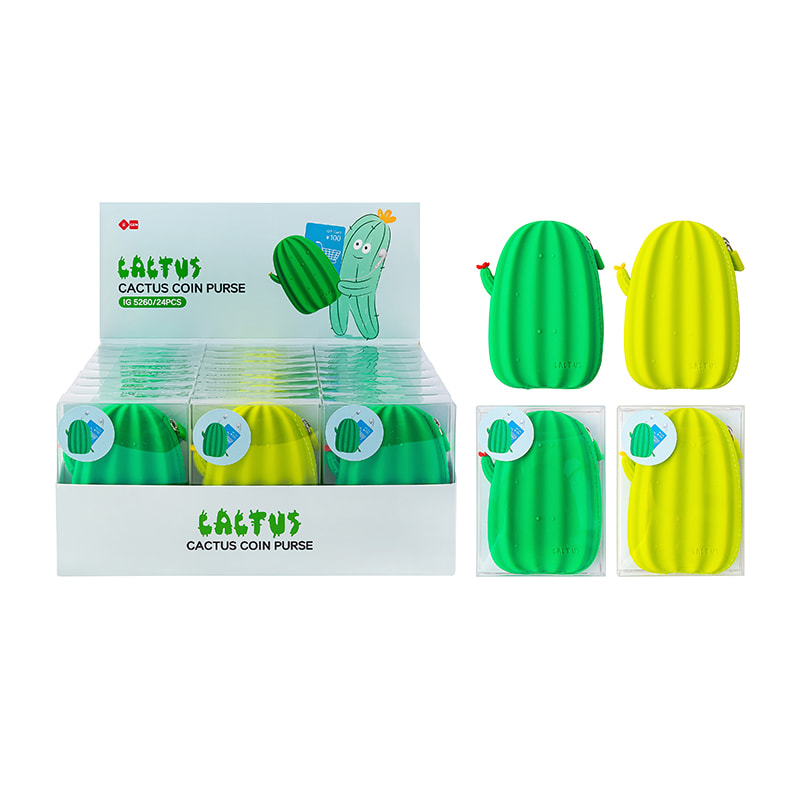 IG5260 Cactus Silicone Coin Purse