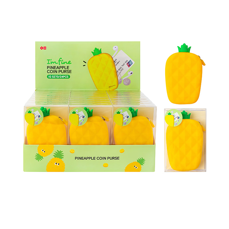IG5273 Pineapple Silicone Coin Purse