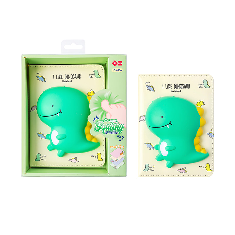 IG6036 Little Dinosaur Squishy Notebook