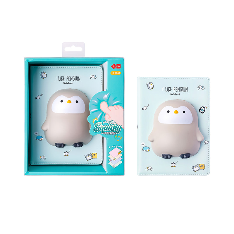 IG6048 Penguin Squishy Notebook