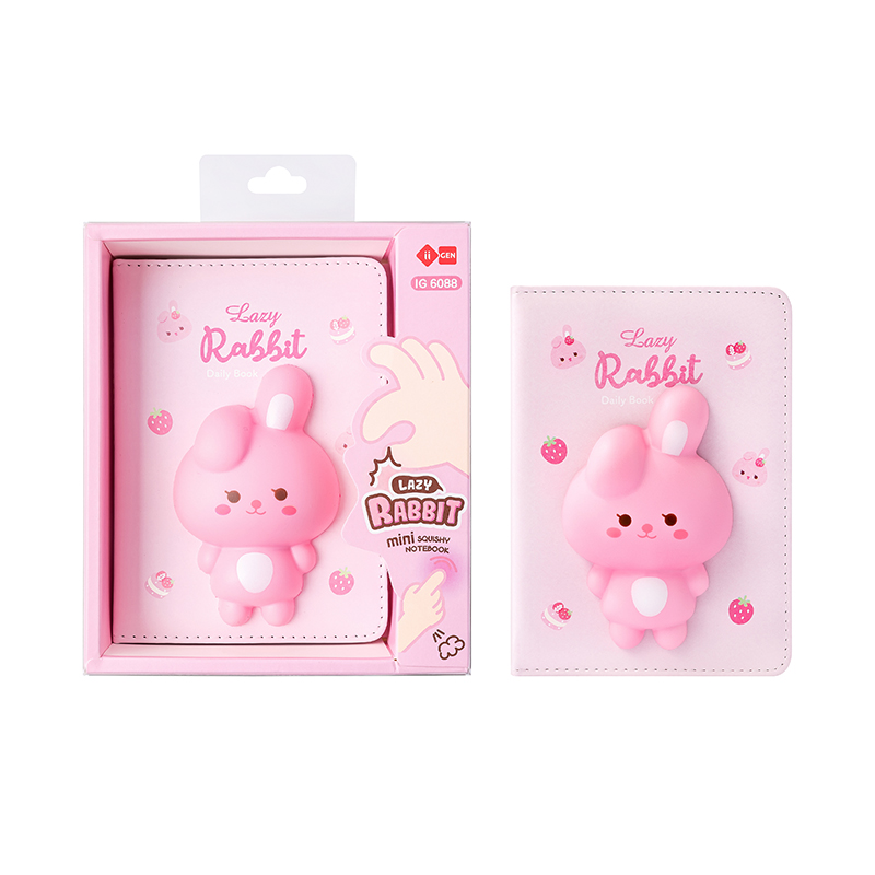 IG6088 Rabbit Mini Squishy Notebook