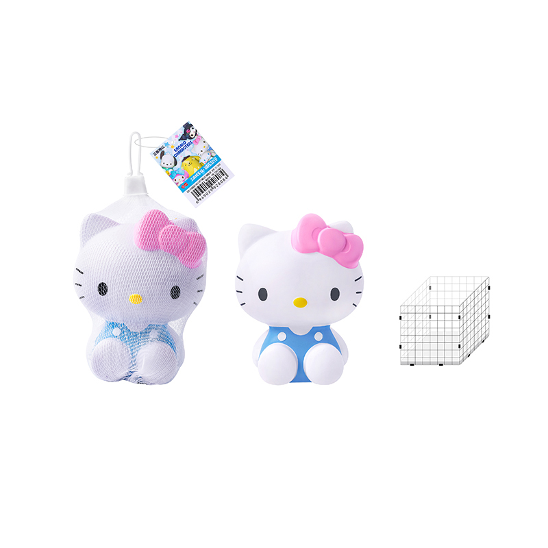 YZ2808 PU Foam Toy (HELLO KITTY Stress Relief Doll) Net Bag Large Model