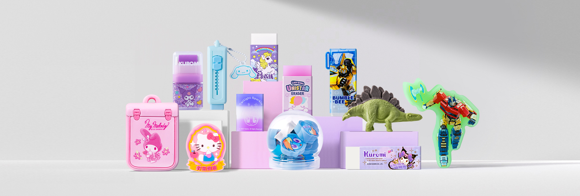 Cartoon Character Erasers