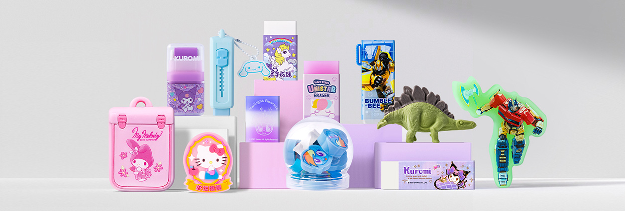 Cartoon Character Erasers