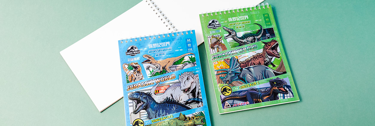 Cute Cartoon Spiral bound Sketchbook