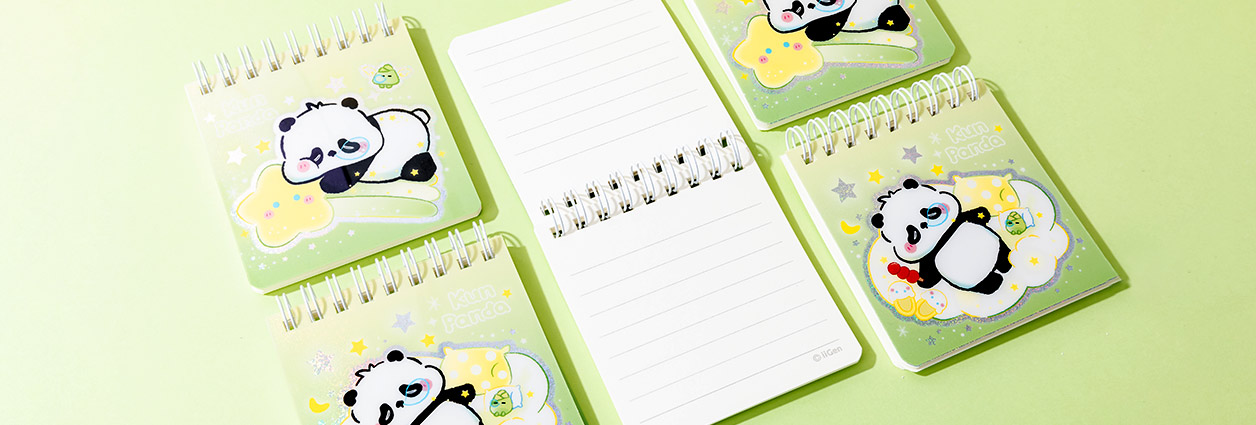 Cartoon Themed Spiral bound book